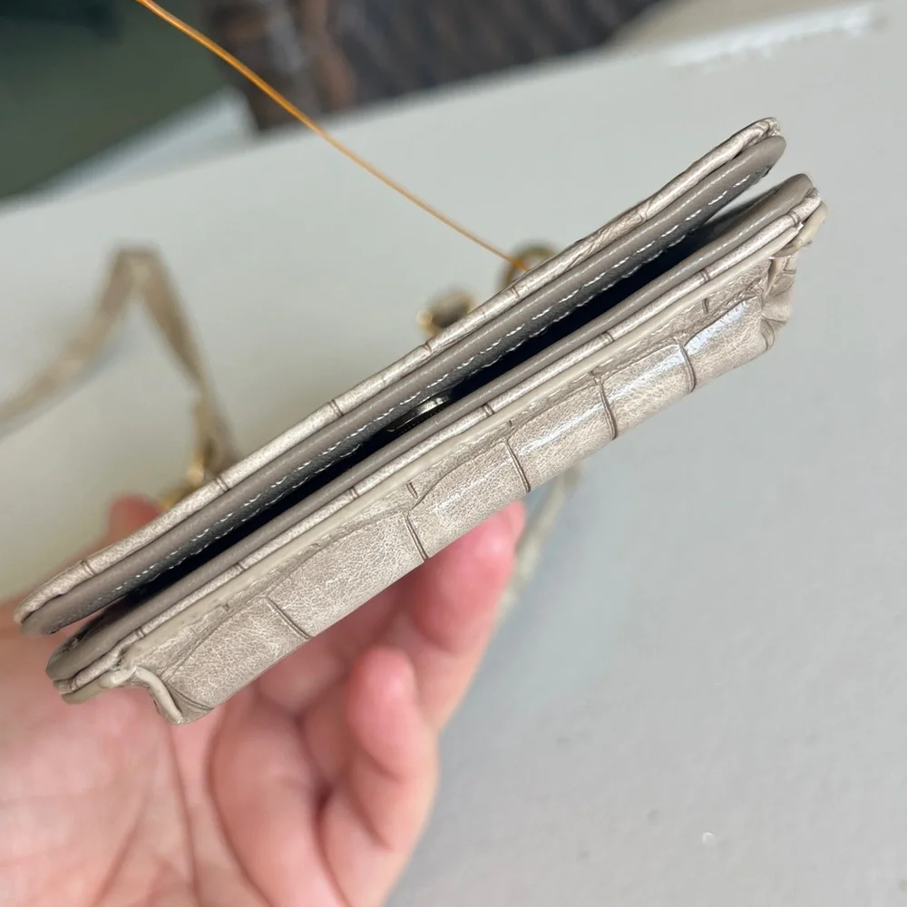 CROSSBODY PHONE CASE + WALLET new without tag TAUPE